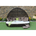 Exclusive Classy Design Synthetic Poly Rattan Daybed/Sunbed with Arch For Outdoor Garden Beach Resort Pool Wicker Furniture